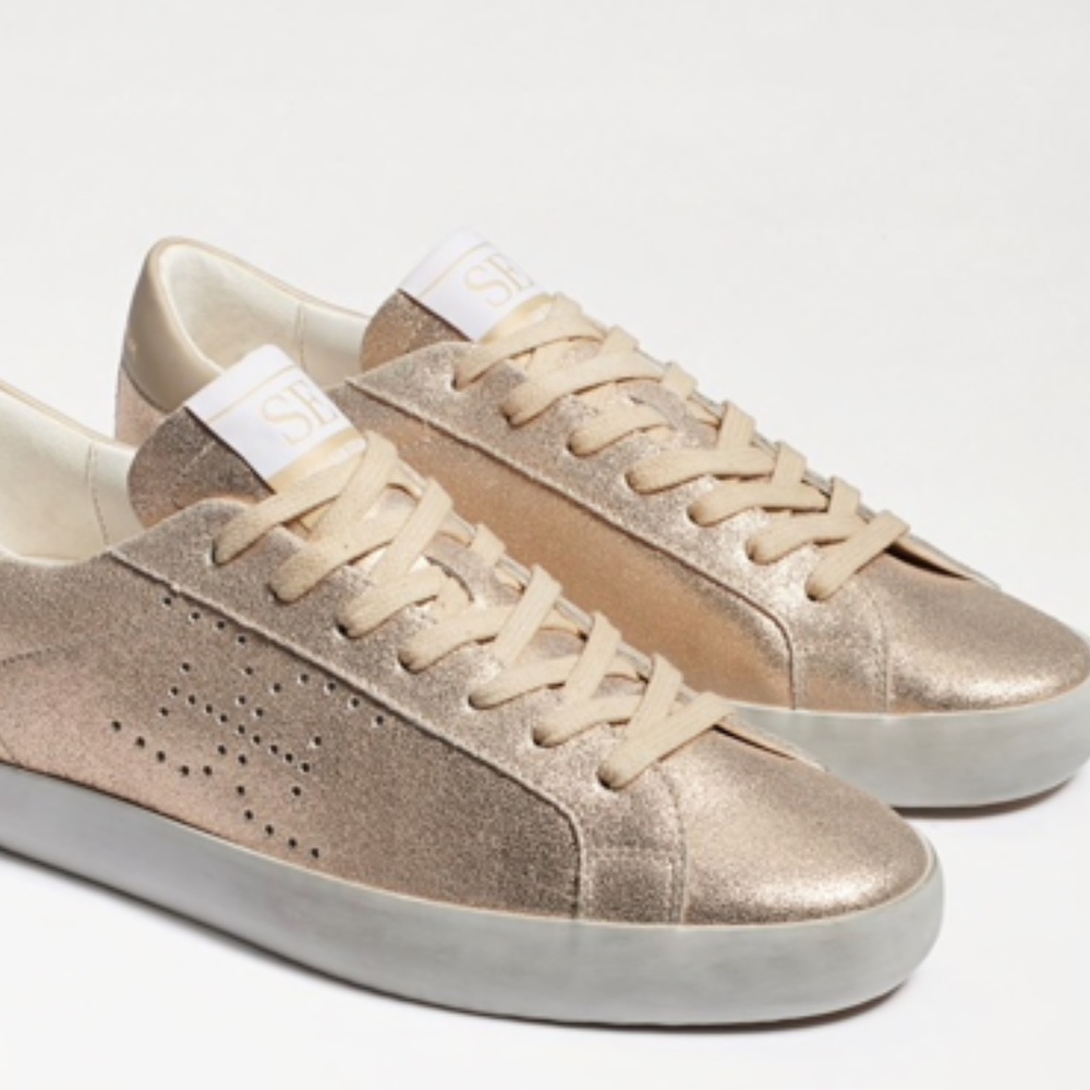 Sam Edelman Aubrie Distressed Laceup Sneakers